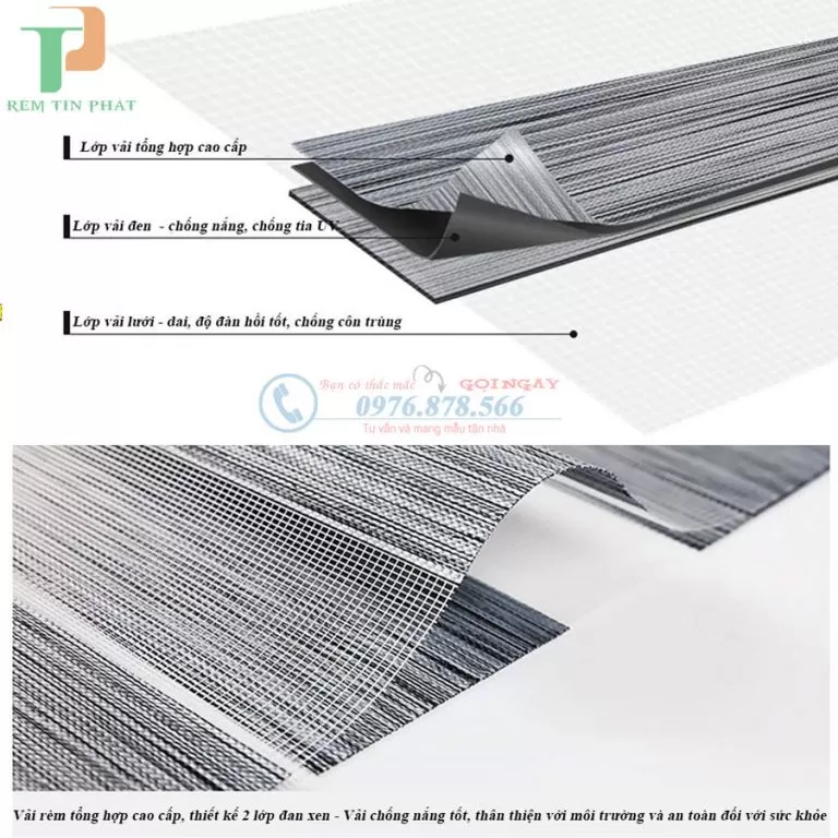 Rèm cầu vồng giá rẻ hãng FIVESTAR mã Jasmin