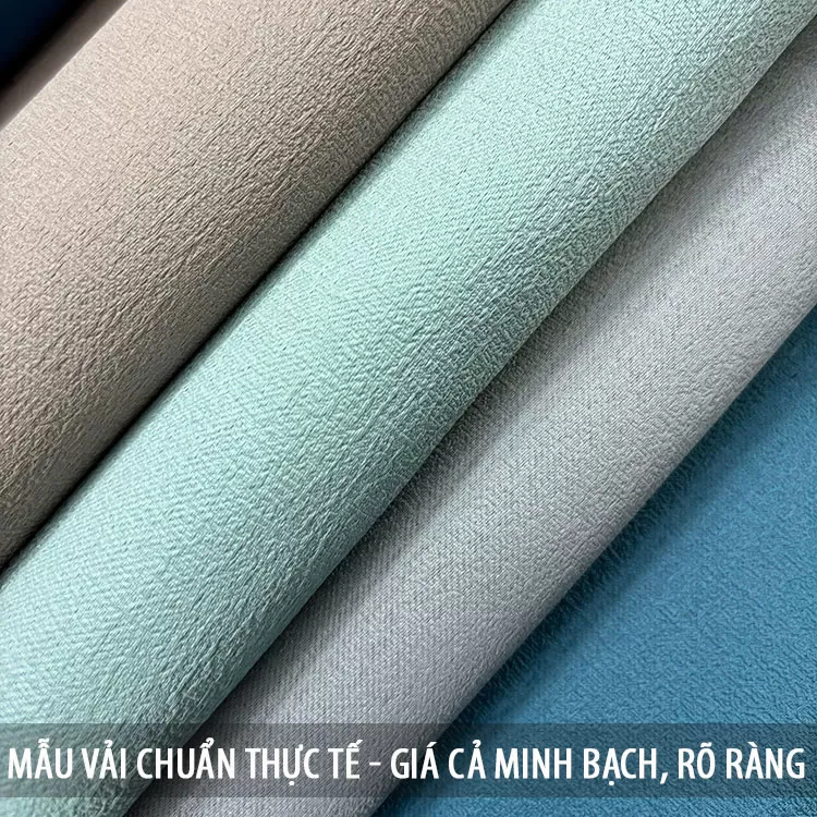 Rèm vải 1 lớp giá rẻ cho phòng khách chung cư