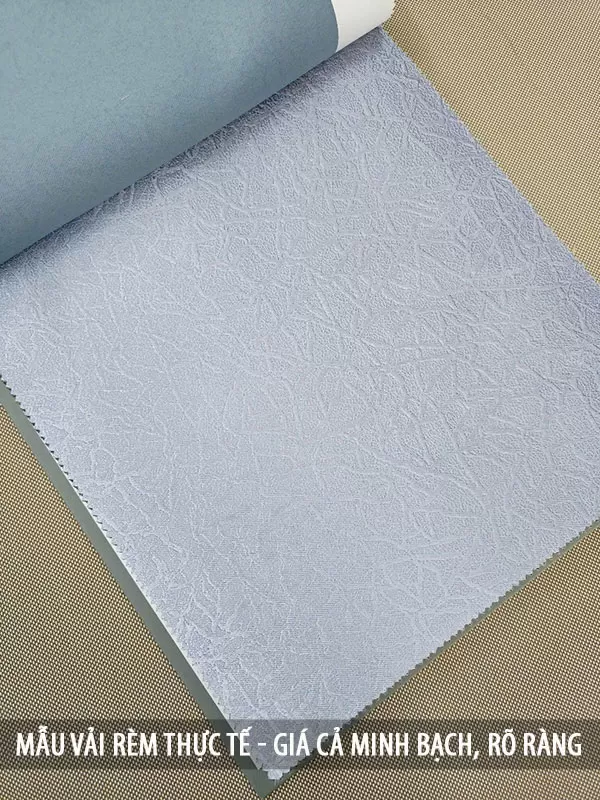 Rèm vải 2 lớp đẹp màu ghi giá rẻ cho phòng khách chung cư