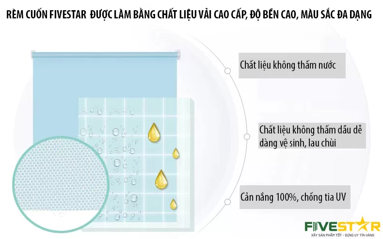 Rèm Cuốn FiveStar mã FC03