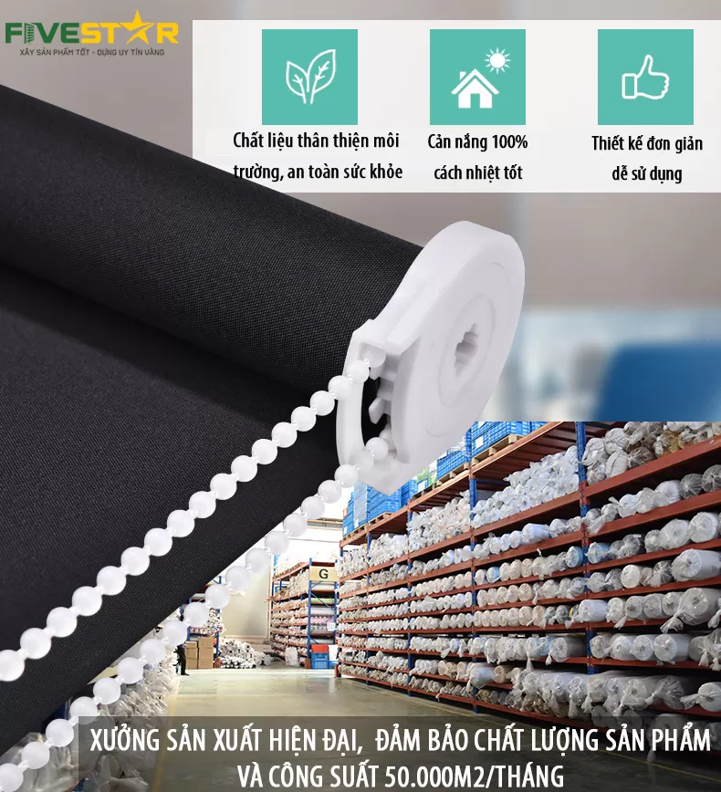 Rèm Cuốn FiveStar mã FC03