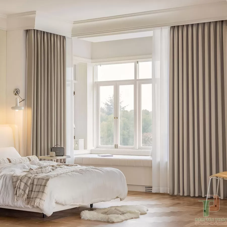 Rèm vải đẹp cản nắng tốt TP44