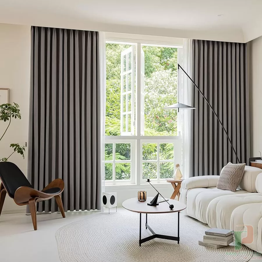 Rèm vải đẹp cản nắng tốt TP44