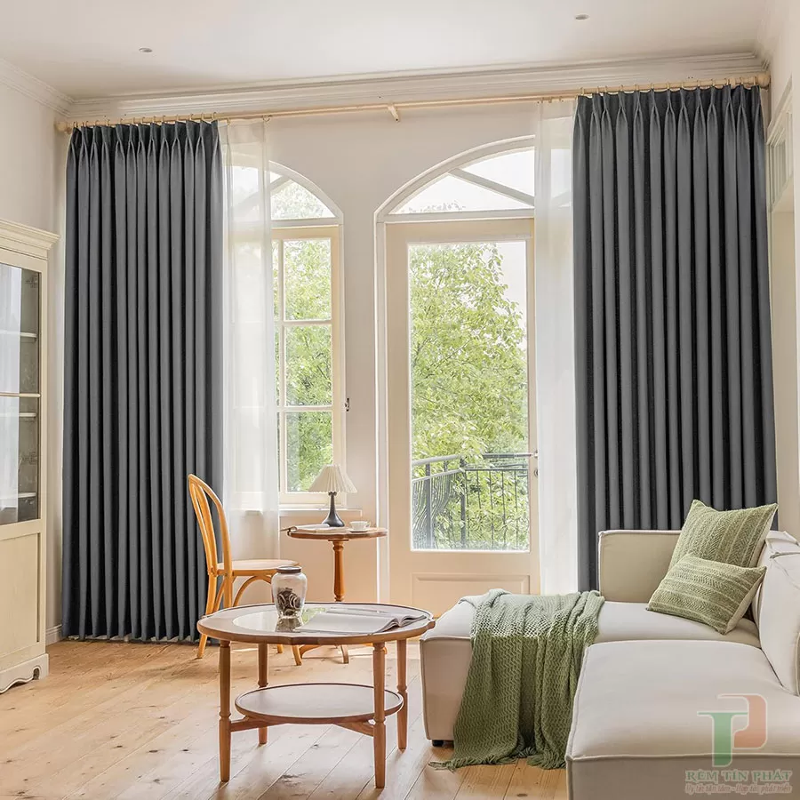 Rèm vải đẹp cản nắng tốt TP44