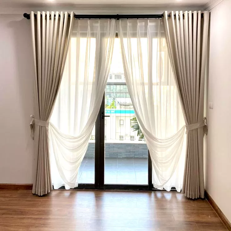 Rèm vải đẹp cản nắng tốt TP44