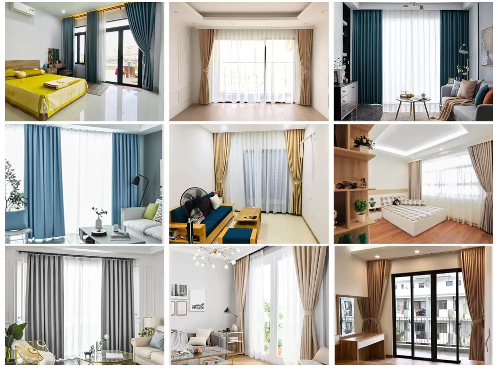 Rèm vải đẹp cản nắng tốt TP47