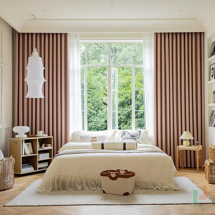 Rèm vải đẹp cản nắng tốt TP63