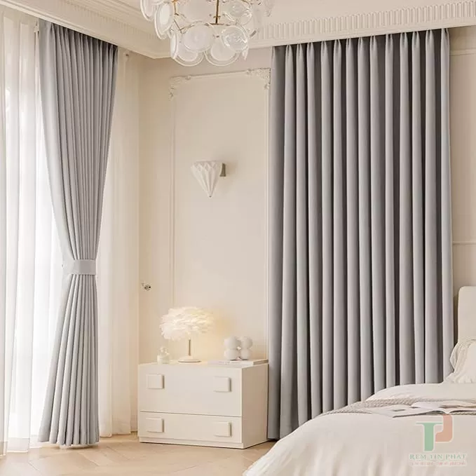 Rèm vải đẹp cản nắng tốt TP68