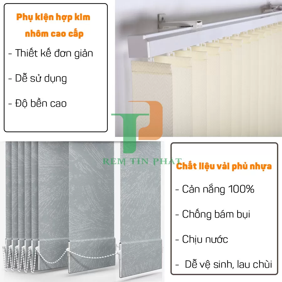 Rèm lá dọc văn phòng giá rẻ FTP24