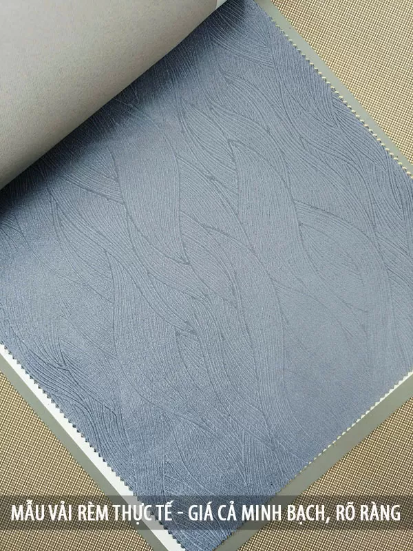 Rèm vải 2 lớp đẹp màu ghi giá rẻ cho phòng khách chung cư