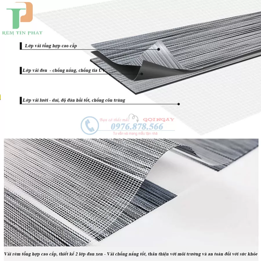 Rèm cầu vồng giá rẻ hãng FIVESTAR mã Eco