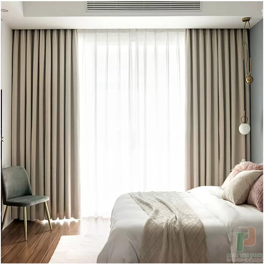 Rèm vải đẹp cản nắng tốt TP47