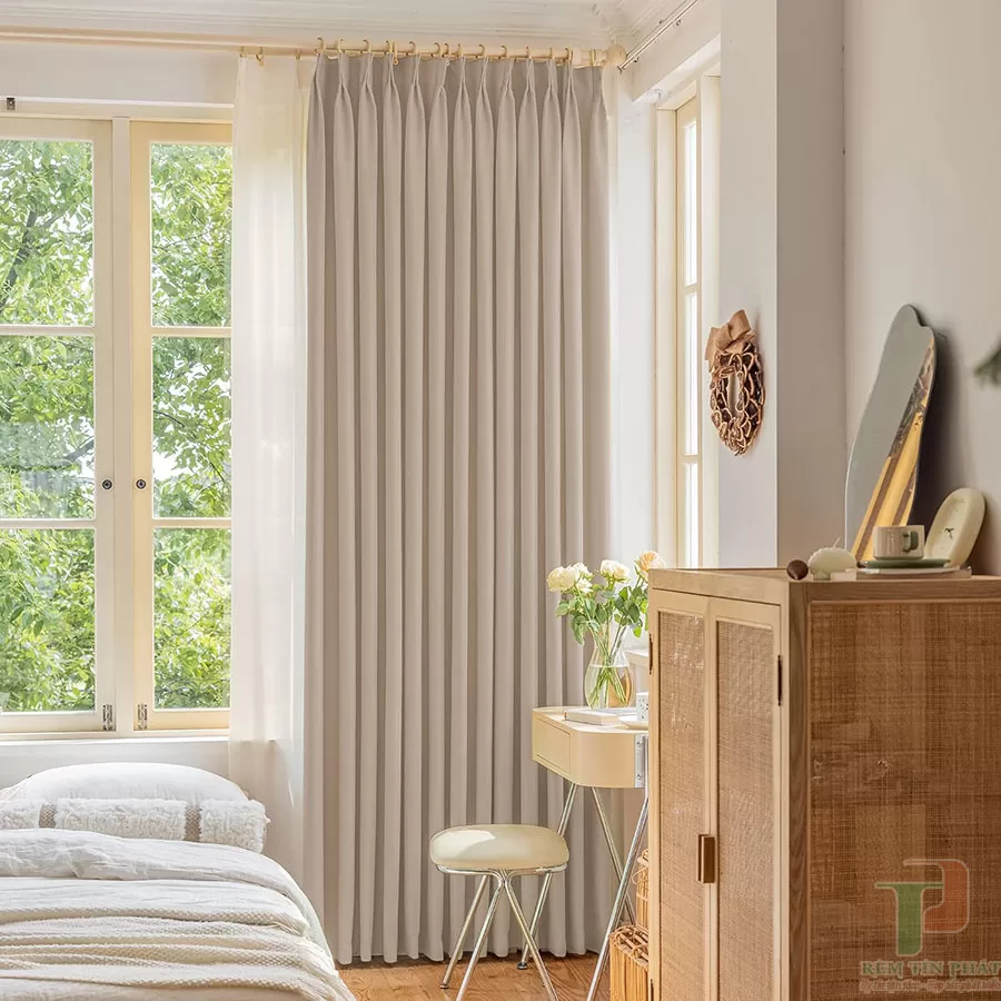 Rèm vải đẹp cản nắng tốt TP68